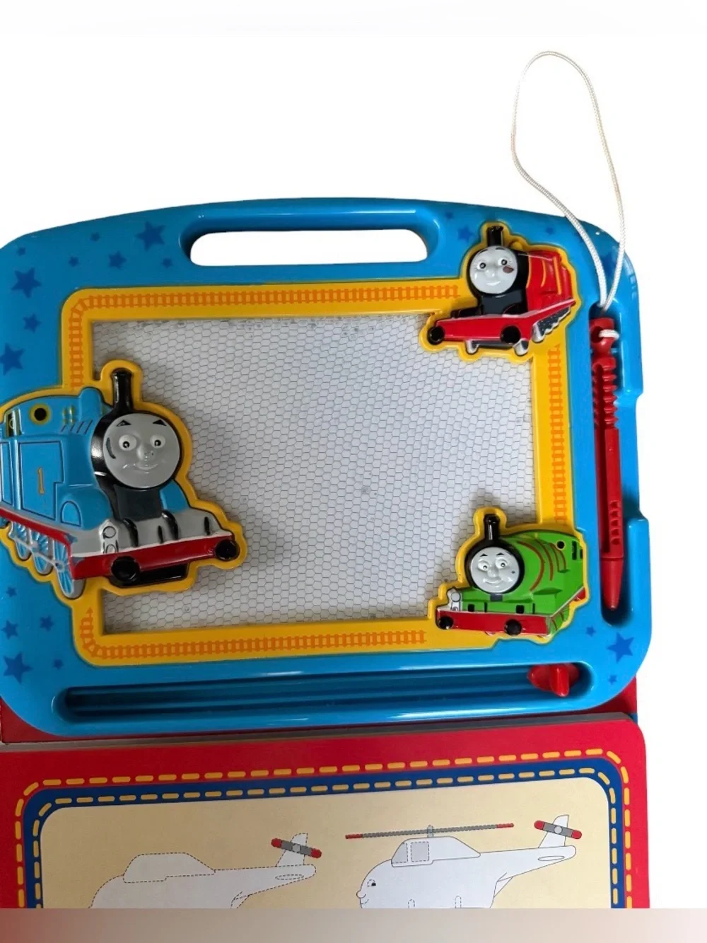 Thomas & Friends: Right on Track! Magnetic Drawing Board + Book - 2012 - Tested